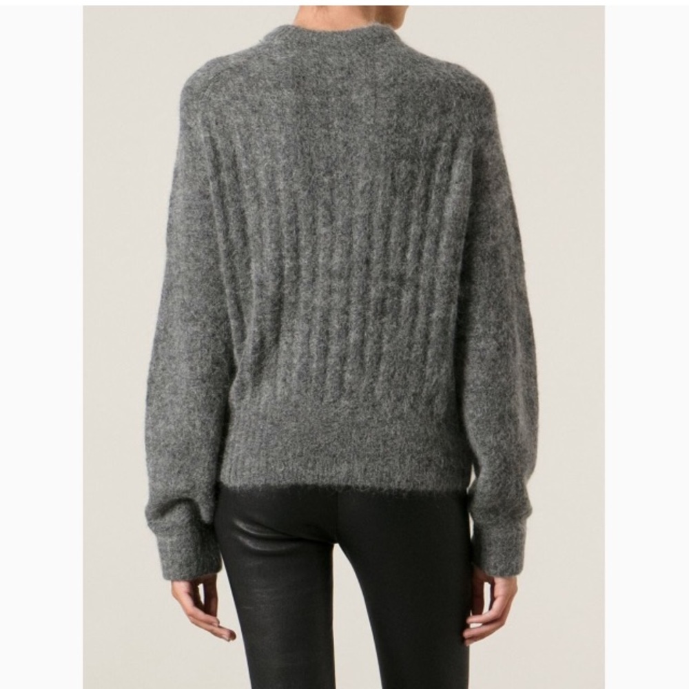 ACNE acne Dania mohair sweater dark grey - Picture 3 of 8